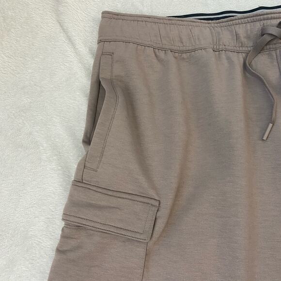 90 Degree Reflex James Cargo Shorts Men XXL Taupe Pull On Athletic Elastic Waist - Picture 6 of 11